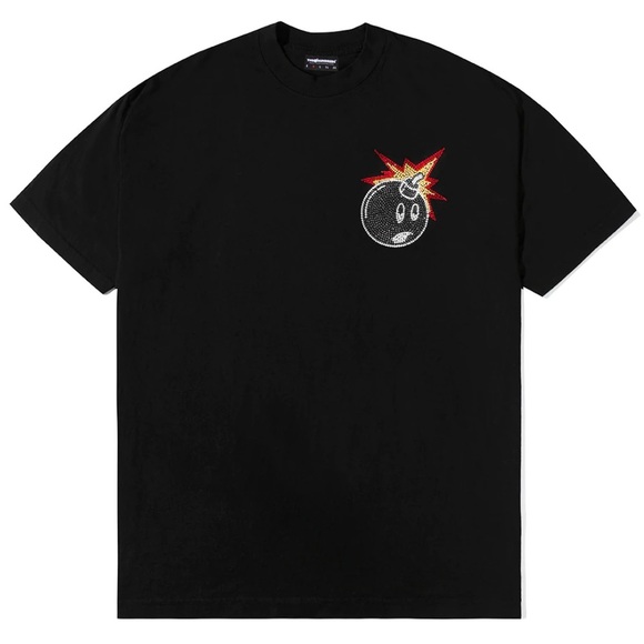 The Hundreds X Swarovski Limited Edition Crystal Mens T-Shirt - Small - Picture 1 of 7